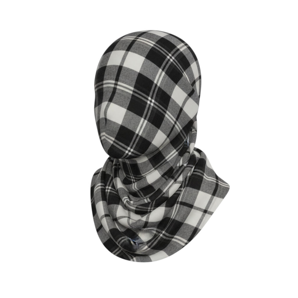 Vintage Grey Black Check